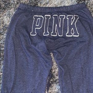 Navy gently used VS PINK sweat set